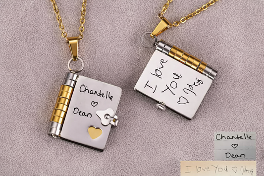 Custom Lover's Book Necklace