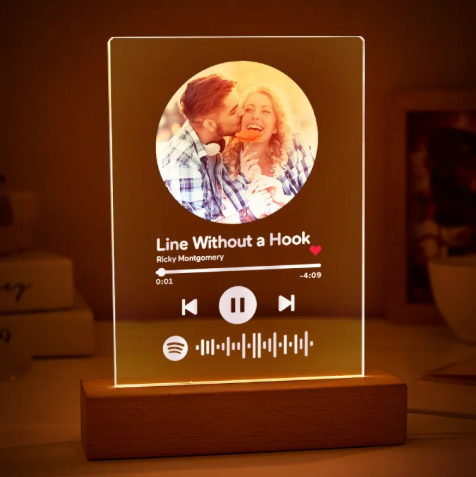 Custom Spotify Loved One Night Light